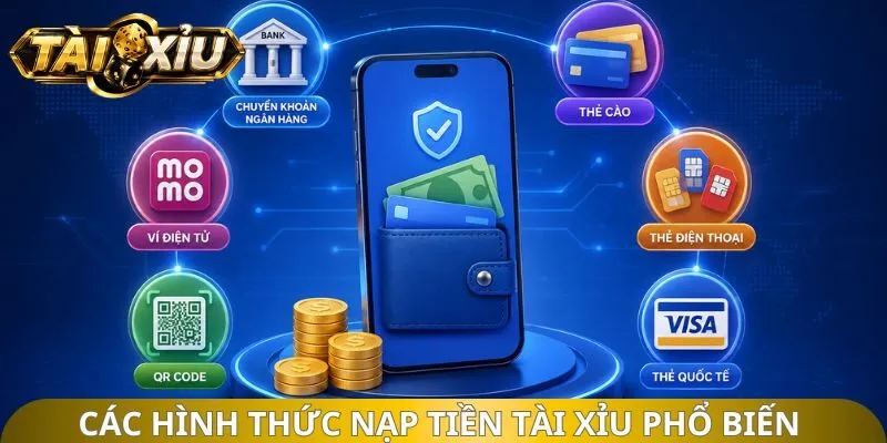 Các hình thức nạp tiền tài xỉu phổ biến hiện nay
