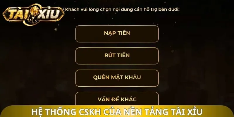 Hệ thống CSKH của nền tảng tài xỉu